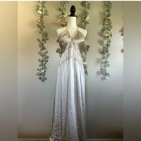 Jonathan Simkhai Strapless Gown Dress in stone NWT Formal Bridal - Picture 4 of 14